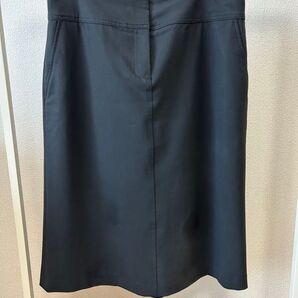 theory luxe ブラック ひざ丈スカート セオリーリュクス