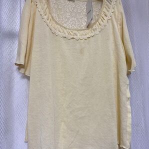 axes femme レース使いトップス
