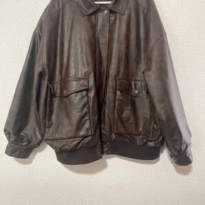 Java レザージャケット ブラウン