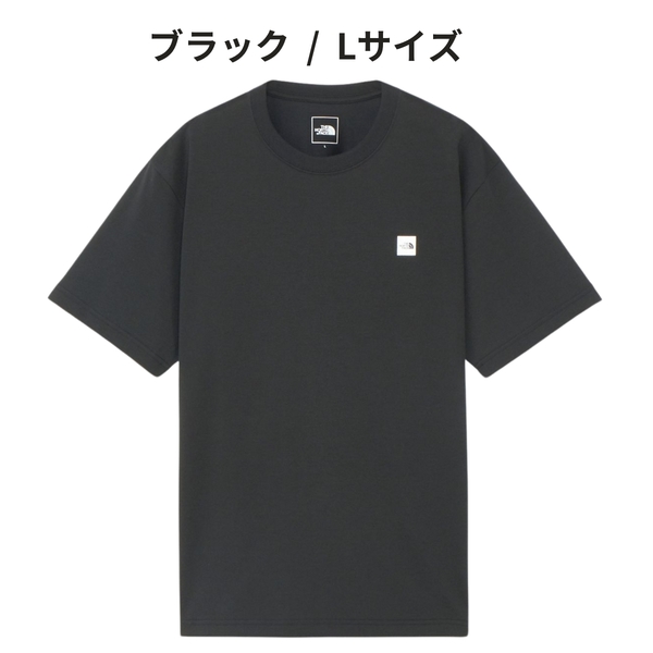 即決☆ノースフェイス スモール ボックス ロゴ 半袖Tシャツ K/Lサイズ ブラック 黒 速乾性 バンダナ スモールボックスロゴティー L
