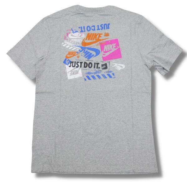 即決☆ナイキ Graphic Tシャツ GRY/Mサイズ 送料無料 ダーク グレー 灰 コットン 綿 廃盤 半袖 ロゴ 普段使用OK NIKE