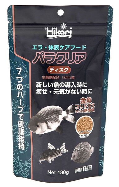 キョーリン パラクリア ディスク 180g エラ体表ケア飼料