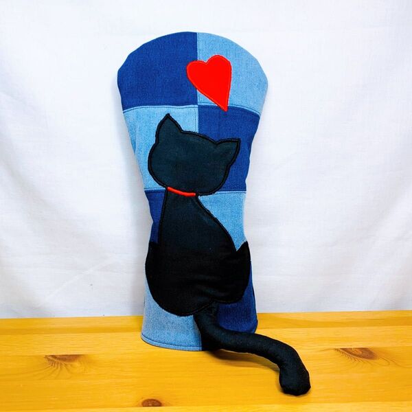 ゴルフ ドライバーヘッドカバー(No.127) 猫ハンドメイド By SHIZU