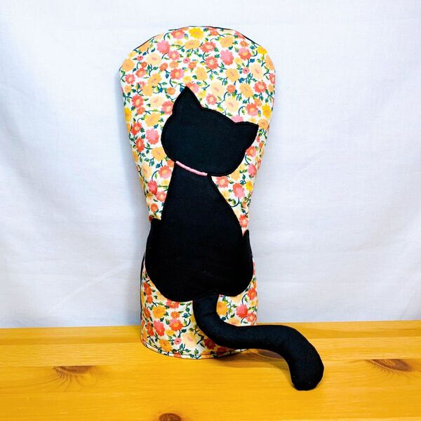 ゴルフ ドライバーヘッドカバー(No.145) 猫ハンドメイド By SHIZU