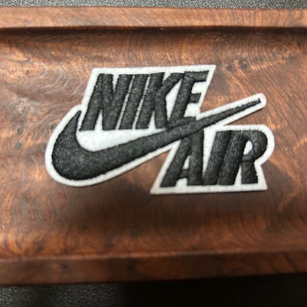 NIKE AIR 刺繍ワッペン 黒白 ナイキ エア