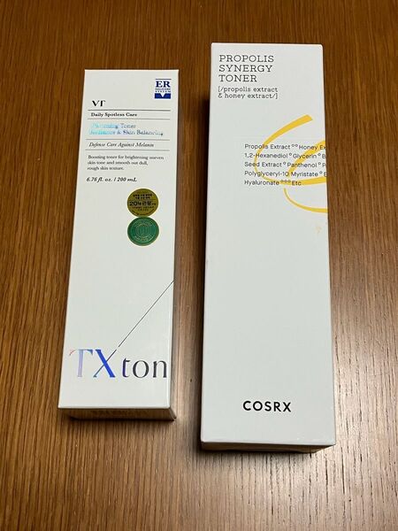 VT TXトーニング トナー・COSRX プロポリス シナジー トナー 各1本