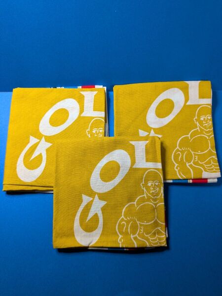 ゴールドジムバンダナ 未使用品 50cm×50cm 3枚セット販売