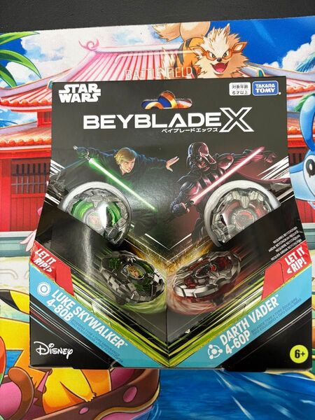ルークスカイウォーカー4-80B、ダースベイダー4-60Pダブルスターター 新品未使用品 ベイブレード X BEYBLADE X