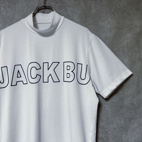Jack Bunny ジャックバニー ビッグロゴ モックネック シャツ ウェア メンズ ゴルフ 大きいサイズ