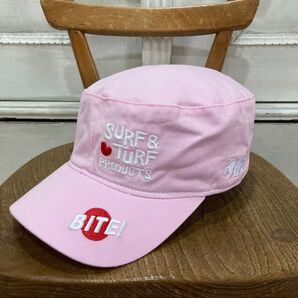 未使用 サーフアンドターフ ゴルフキャップ フリー ピンク