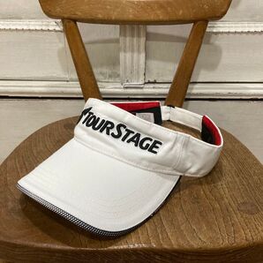 TOURSTAGE ツアーステージ バイザー フリー ホワイト ゴルフウェア