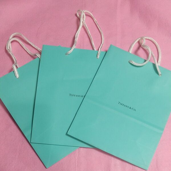 ティファニー TIFFANY ブランド紙袋 ショッパー ショップ袋 3枚セット