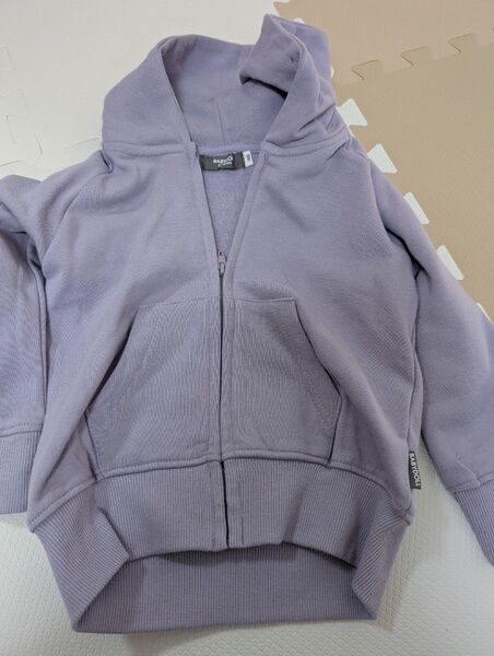 タグ付き!新品 BABYDOLL ジップアップパーカー 100cm パープル