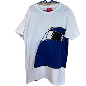 OJICO Tシャツ M ホワイト×ブルー 南海 ラピート
