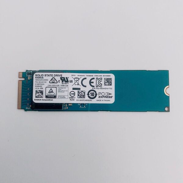 【美品】KIOXIA(キオクシア) NVMe SSD256GB 極少2595時間 正常