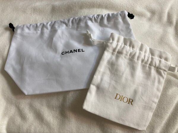 CHANEL ディオール 巾着 巾着袋 小物入れ ノベルティ シャネル