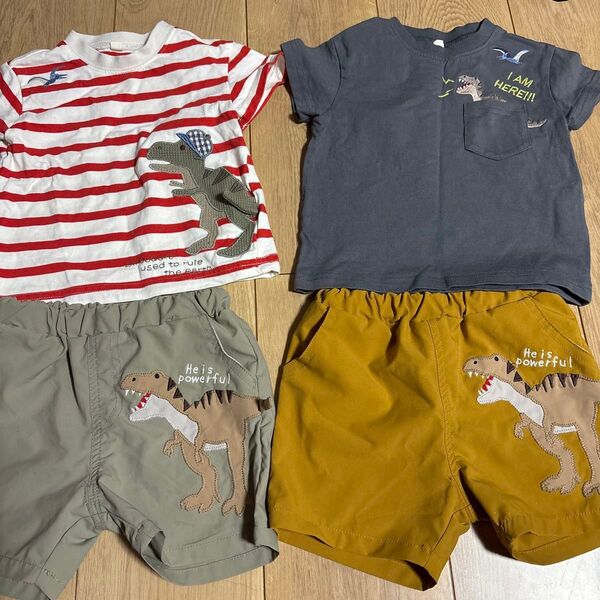 上下セット 半ズボン 半袖Tシャツ