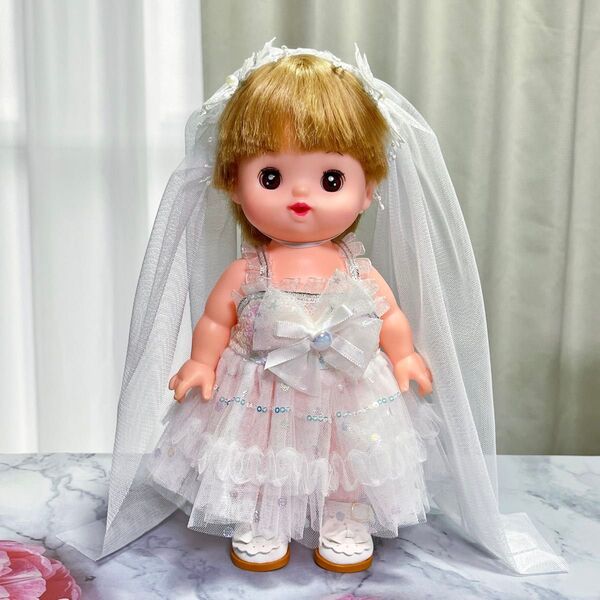 メルちゃん服 ソランちゃん服 ウェディングドレス 2点セット MH-1