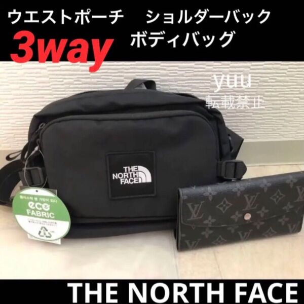 本日200円引き THENORTHFACE 3way ボディバッグ ウエストバッグ ショルダーバッグ 日本未発売 男女兼用 新品