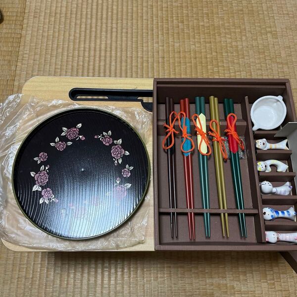 桂 由美 漆器お椀大小お箸セット