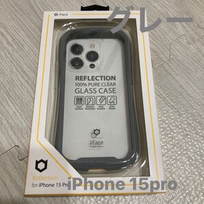 Face クリアケース iPhone15pro リフレクション 未開封 グレー