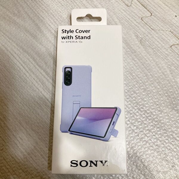 Xperia 10 V Style Cover with Stand ケース純正 ラベンダー