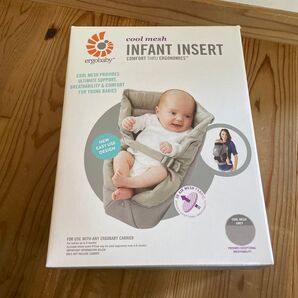ergobaby クールメッシュ インファントインサート グレー 取り扱い説明書、箱付き