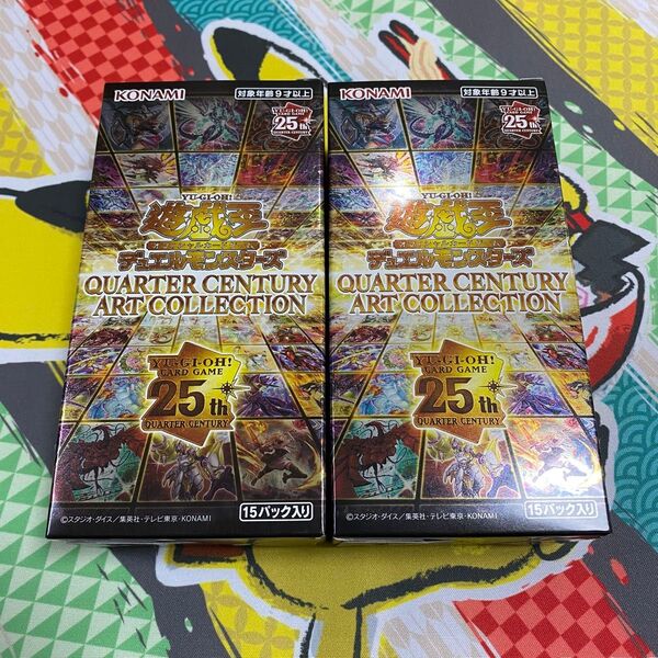 遊戯王 シュリンク無し 2ボックス クォーターセンチュリーアートコレクション アーコレ ART COLLECTION