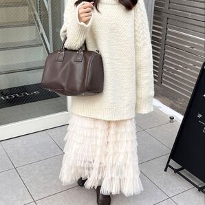 シアーチュールロングスカート アイボリー