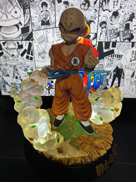 ドラゴンボール クリリン フィギュア 1/4 40CM LED付き 即日発送 自宅実物写真