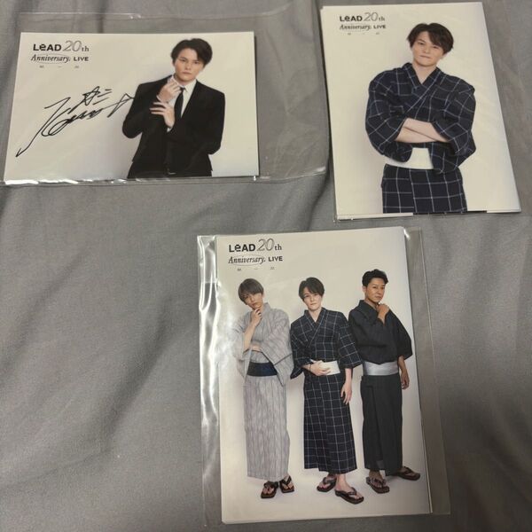 【500円割引クーポン対象】 Lead 20thanniversary live サイン入りフォトセット3種セット