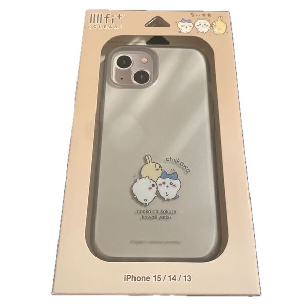 iPhone 15/14/13 ちいかわ IIIIfit Clear ケース CK-24C(ふりかえり)