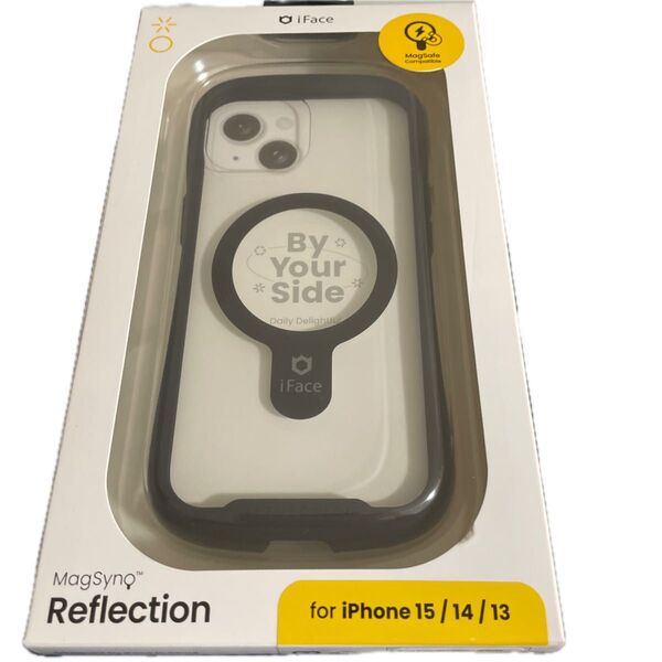 Hamee iPhone 15/14/13用 ガラスケース iFACE REFLECTION MAGSYNQ (ブラック)