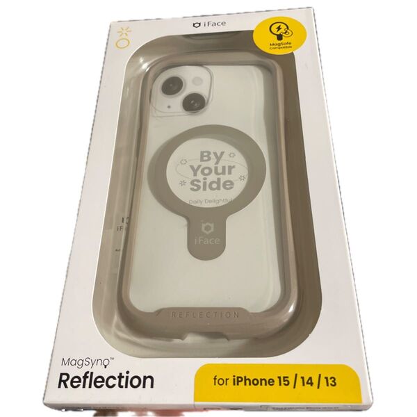 Hamee iPhone 15/14/13用 ガラスケース iFACE REFLECTION MAGSYNQ (ベージュ)