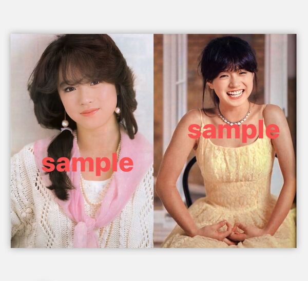 中森明菜写真L判2枚