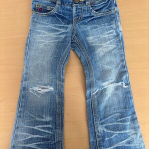 キッズ ダメージジーンズ