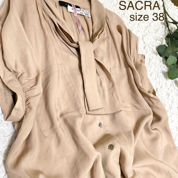 サクラ SACRA ボウタイブラウス クリーニング済