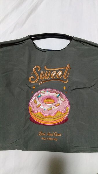 Dケリー刺繍エコバックドーナツ