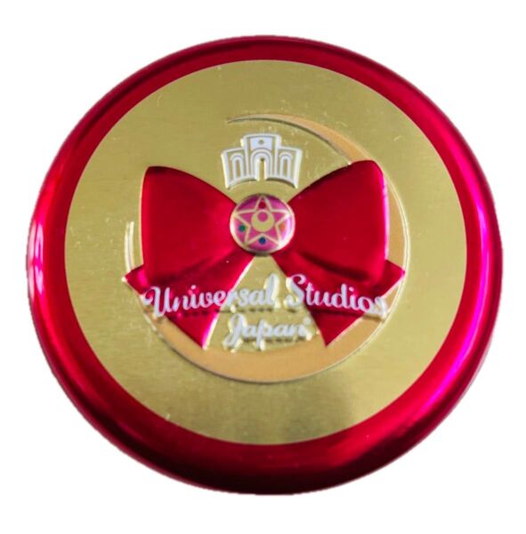 USJ セーラームーン コンパクト型 小物入れ レッド ゴールド