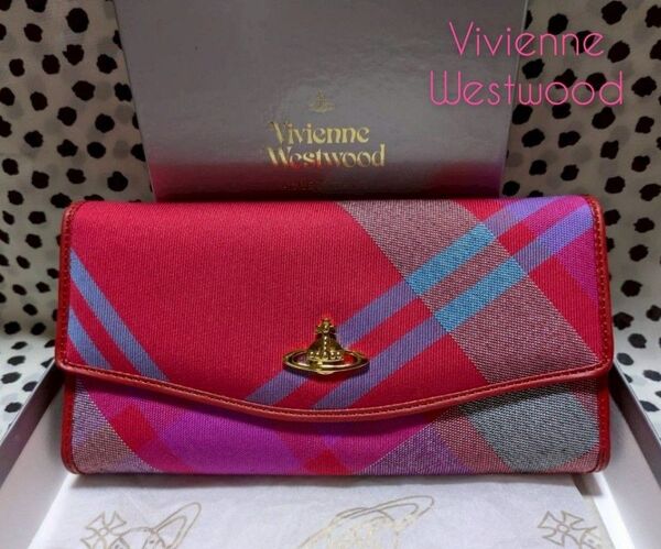 【Vivienne Westwood】ヴィヴィアンウエストウッド オーブ キャンバス 長財布 ウォレット 未使用