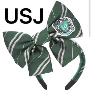 USJ カチューシャ スリザリン 新品 リボン ベレー帽 ハリーポッター