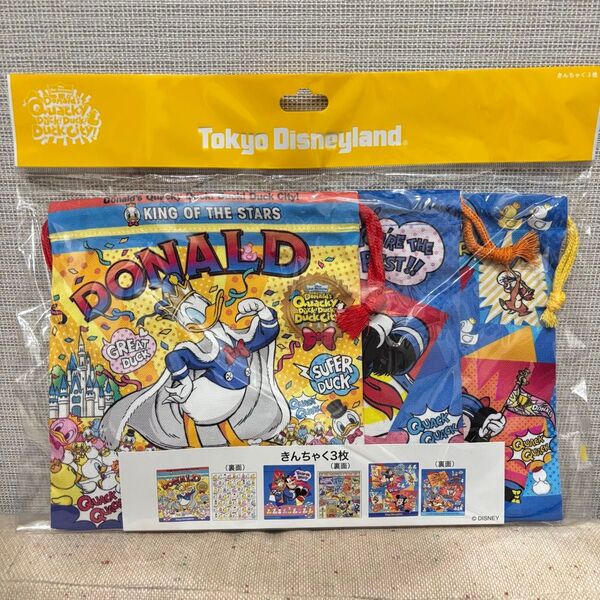 ディズニー パルパルーザ ドナルド 巾着 ポーチ クワッキーダッグシティ 新品