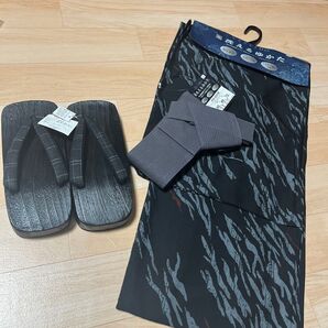 【新品】洗えるゆかた メンズ L サイズ
