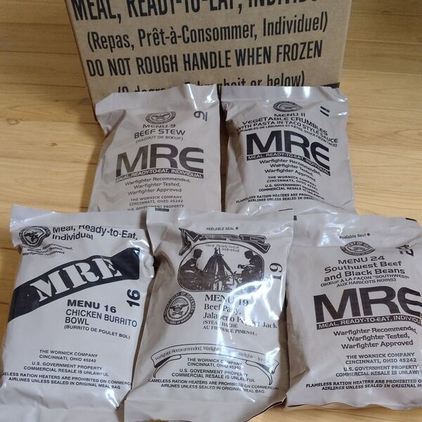 MRE レーション アメリカ軍 5個セット まとめ売り
