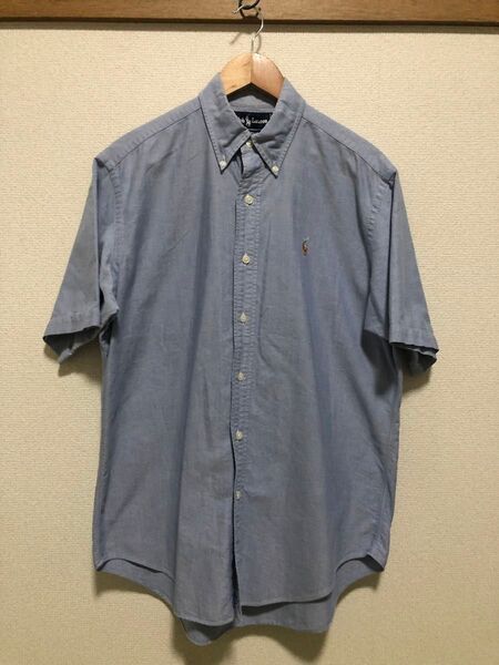 Ralph Lauren オックスフォード半袖シャツ ブルー