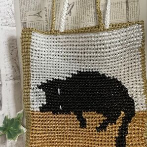 A4サイズスズランテープバッグ ネコバッグ