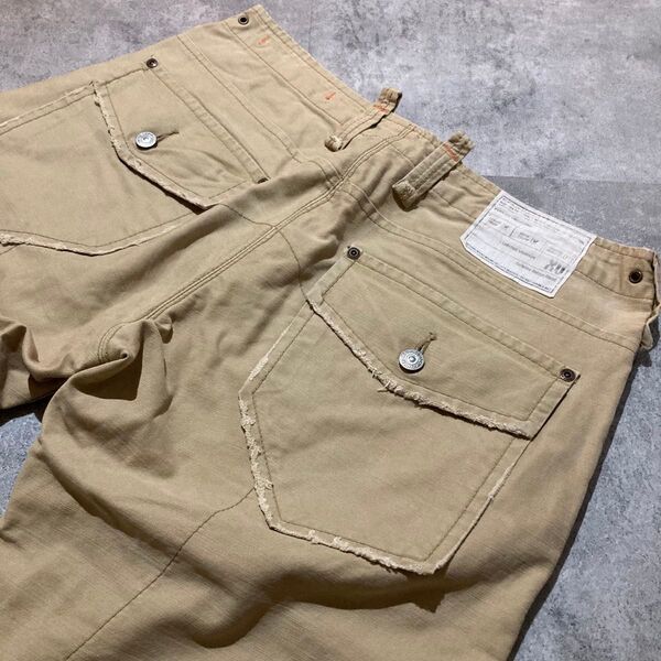 【EDWIN】エドウィン XVシリーズ ブーツカット ブッシュパンツ Lサイズ コットンパンツ ベージュ ミリタリーパンツ