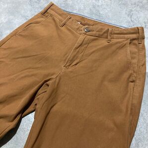 【EDWIN JERSEYS】エドウィンジャージーズ ERK08L ワイドパンツ チノパンツ ストレッチ Mサイズ ブラウン
