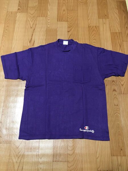 新品 チャンピオン champion ポケT カラー付き 希少 半袖Tシャツ カットソー ポケットTシャツ
