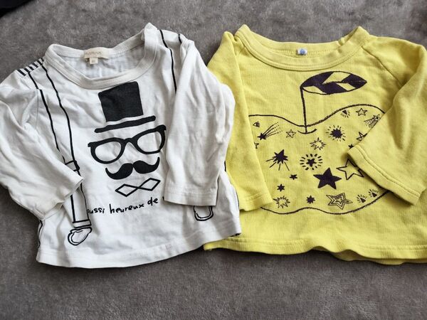 HusHusH 長袖Tシャツ 80cm 2枚セット ロンT